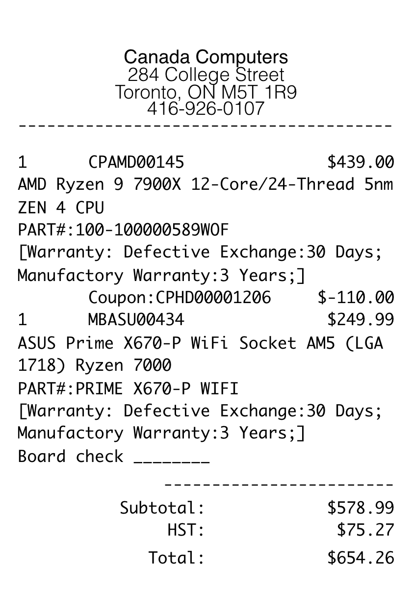 Free Computer Repair Receipt Generator | receipt.dev | makereceipt.ai